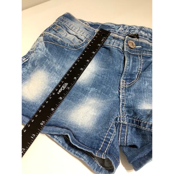 Ariya Jeans Distressed Short Shorts Size 9/10 - Casual, Trendy, Y2K - Picture 6 of 6